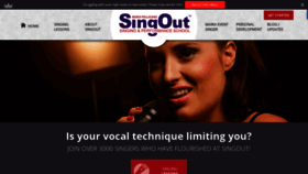 What Singoutschool.com.au website looked like in 2020 (4 years ago)