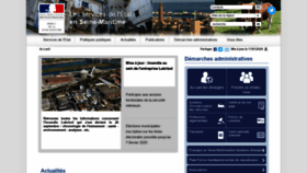 What Seine-maritime.gouv.fr website looked like in 2020 (4 years ago)