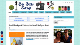 What So-sew-easy.com website looked like in 2020 (4 years ago)