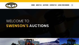 What Swensonsauctions.com website looked like in 2020 (4 years ago)