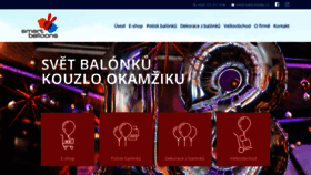 What Svetbalonku.cz website looked like in 2020 (4 years ago)