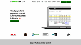What Simplepay.ca website looked like in 2020 (4 years ago)