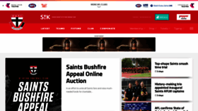 What Saints.com.au website looked like in 2020 (4 years ago)