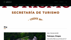 What Sectur.gob.mx website looked like in 2020 (4 years ago)