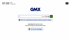 What Suche.gmx.net website looked like in 2020 (4 years ago)