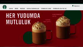 What Starbucks.com.tr website looked like in 2020 (4 years ago)