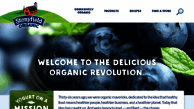 What Stonyfield.com website looked like in 2020 (4 years ago)