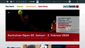 What Swisstennis.ch website looked like in 2020 (4 years ago)