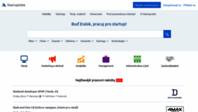 What Startupjobs.cz website looked like in 2020 (4 years ago)