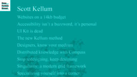 What Scottkellum.com website looked like in 2020 (4 years ago)