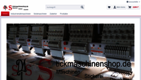 What Stickmaschinenshop.de website looked like in 2020 (4 years ago)