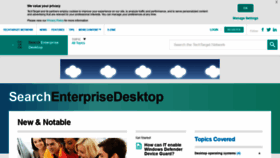 What Searchenterprisedesktop.techtarget.com website looked like in 2020 (4 years ago)