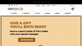 What Spiritedgifts.com website looked like in 2020 (4 years ago)