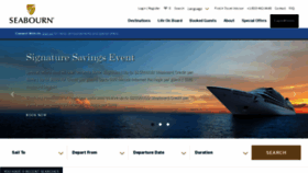 What Seabourn.com website looked like in 2020 (4 years ago)