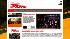 What Studyinpoland.pl website looked like in 2020 (4 years ago)