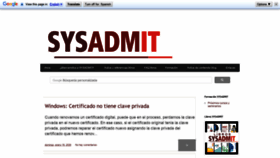 What Sysadmit.com website looked like in 2020 (4 years ago)