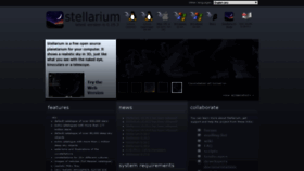 What Stellarium.org website looked like in 2020 (4 years ago)