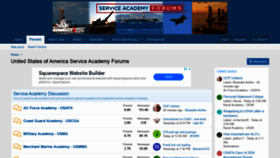 What Serviceacademyforums.com website looked like in 2020 (4 years ago)