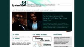 What Systemspecs.com.ng website looked like in 2020 (4 years ago)