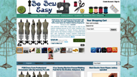What So-sew-easy-store.com website looked like in 2020 (4 years ago)