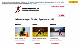 What Sportunterricht.ch website looked like in 2020 (4 years ago)