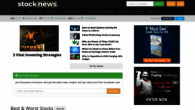 What Stocknews.com website looked like in 2020 (4 years ago)
