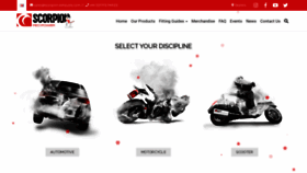 What Scorpion-exhausts.com website looked like in 2020 (4 years ago)
