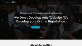 What Sacredbits.com website looked like in 2020 (4 years ago)