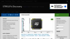 What Stm32f4-discovery.net website looked like in 2020 (4 years ago)