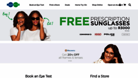 What Specsavers.co.za website looked like in 2020 (4 years ago)