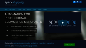 What Sparkshipping.com website looked like in 2020 (4 years ago)