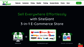 What Sitegiant.my website looked like in 2020 (4 years ago)