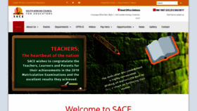 What Sace.org.za website looked like in 2020 (4 years ago)