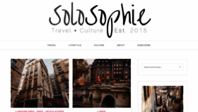 What Solosophie.com website looked like in 2020 (4 years ago)