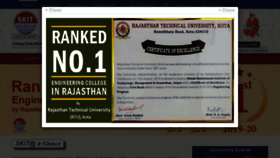 What Skit.ac.in website looked like in 2020 (5 years ago)