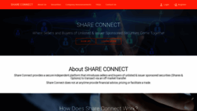 What Shareconnect.com.au website looked like in 2020 (4 years ago)