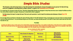 What Simplebiblestudies.com website looked like in 2020 (4 years ago)