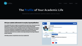 What Sciprofiles.com website looked like in 2020 (4 years ago)