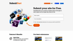 What Submitstart.com website looked like in 2020 (4 years ago)
