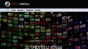 What Sprzedajkonto.pl website looked like in 2020 (4 years ago)