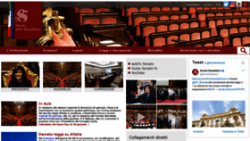 What Senato.it website looked like in 2020 (4 years ago)