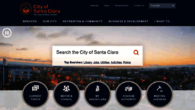 What Santaclaraca.gov website looked like in 2020 (4 years ago)