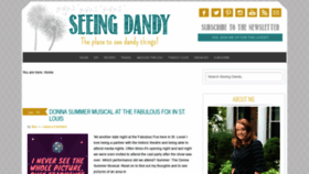 What Seeingdandy.com website looked like in 2020 (4 years ago)
