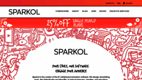 What Sparkol.com website looked like in 2020 (4 years ago)