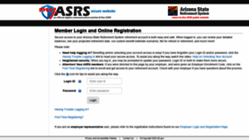 What Secure.azasrs.gov website looked like in 2020 (4 years ago)