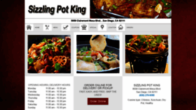 What Sizzlingpotkingsd.com website looked like in 2020 (4 years ago)