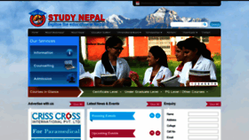 What Studynepal.com website looked like in 2020 (4 years ago)