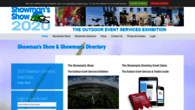 What Showmans-directory.co.uk website looked like in 2020 (4 years ago)