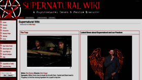 What Supernaturalwiki.com website looked like in 2020 (4 years ago)