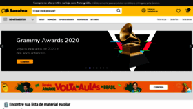 What Saraiva.com.br website looked like in 2020 (4 years ago)